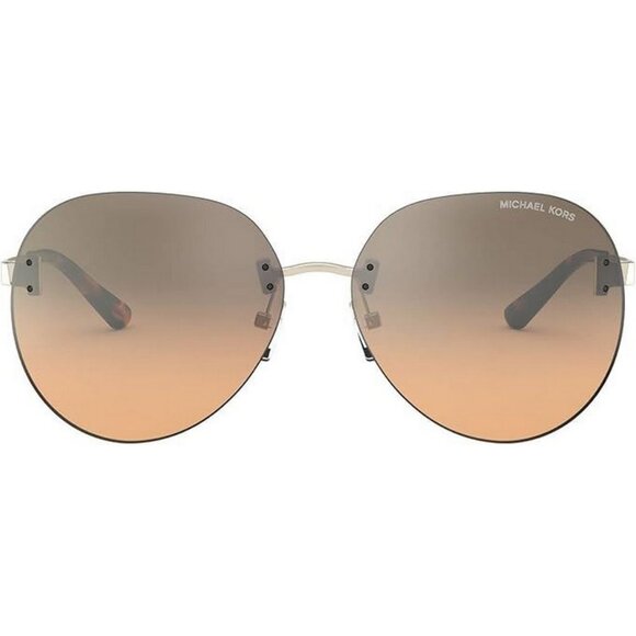 Michael Kors Woman Sunglasses MK1037-12128Z Light Gold, Brown 60-14-140 MSRP170 main image 4